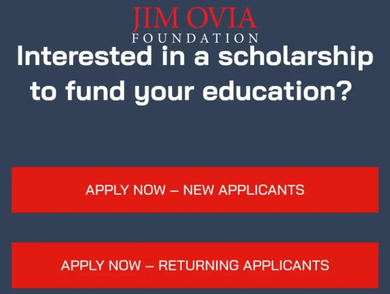 Apply for 2025 Jim Ovia Scholarship for Undergraduates