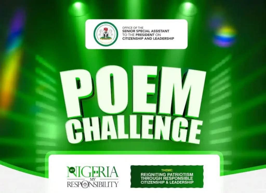 Apply for Presidency Poem Challenge with N1 Million Prize