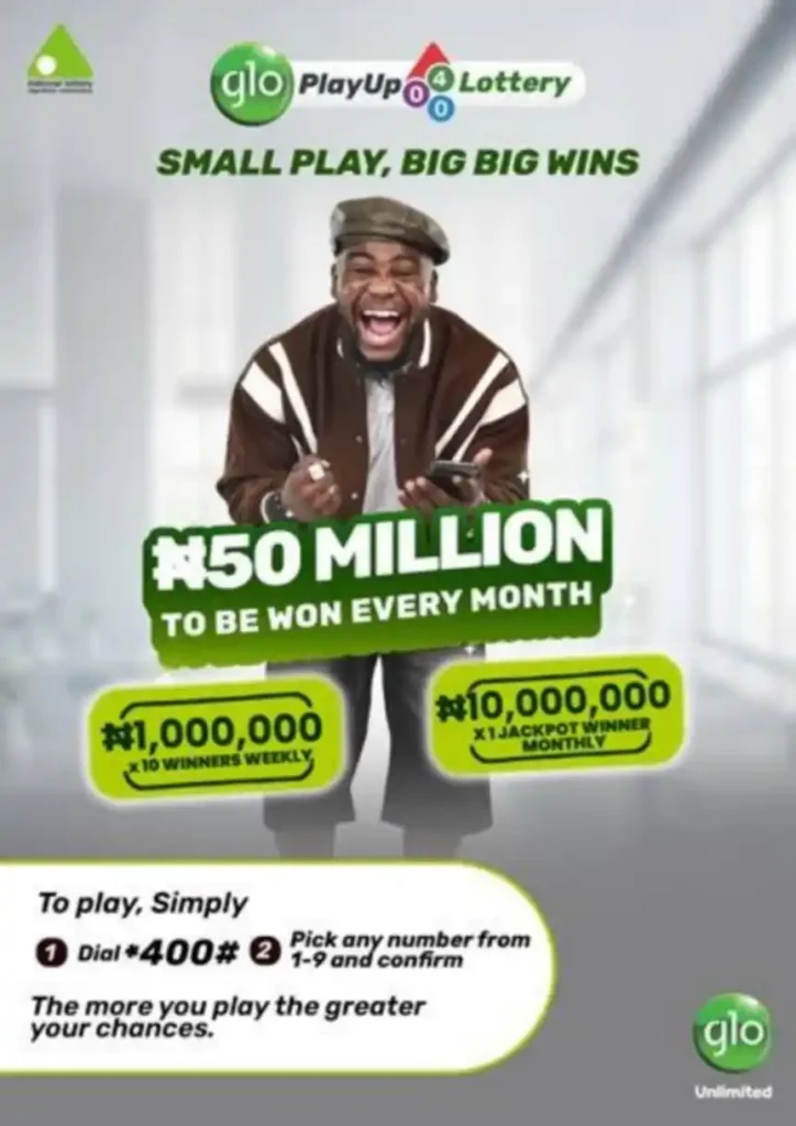 Globacom launches N50m per month Glo Play Up lottery