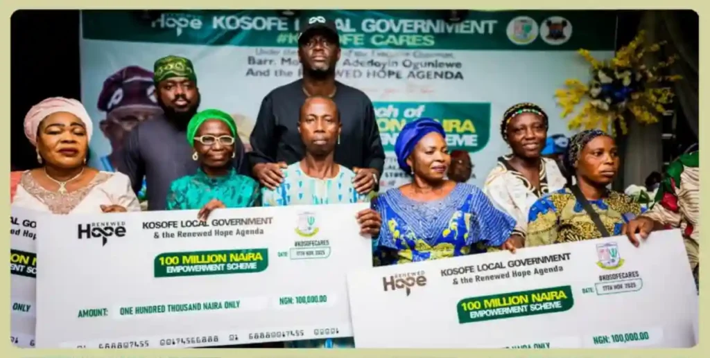 Kosofe Cares Begins ₦25m First Phase of ₦100m Empowerment Scheme