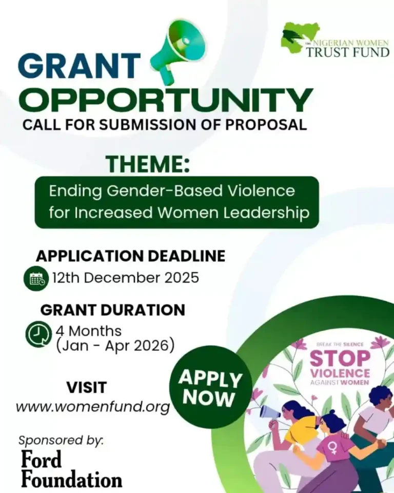 Apply for NWTF 2026 Grant to Support Women-Led Projects