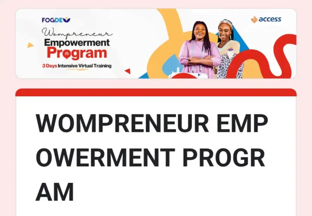 Apply for FOGDEV, Access Wompreneur Empowerment Program