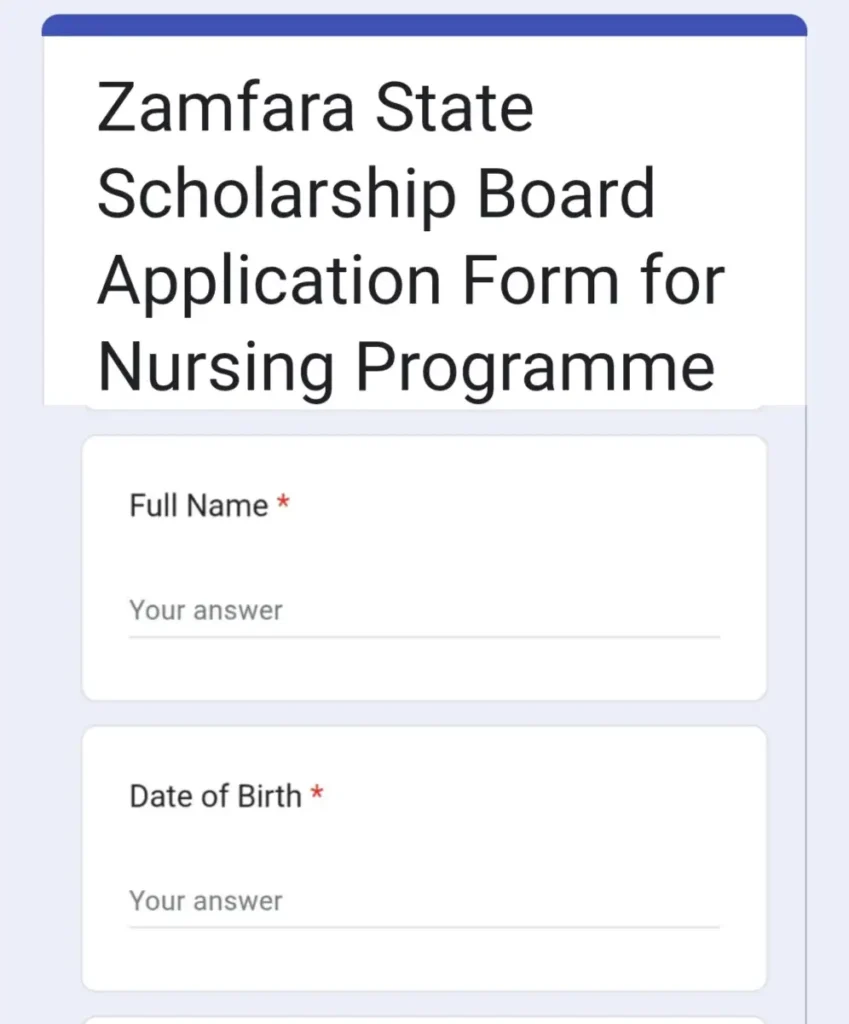 Apply for Zamfara Full Nursing Scholarship for Female Indigenes