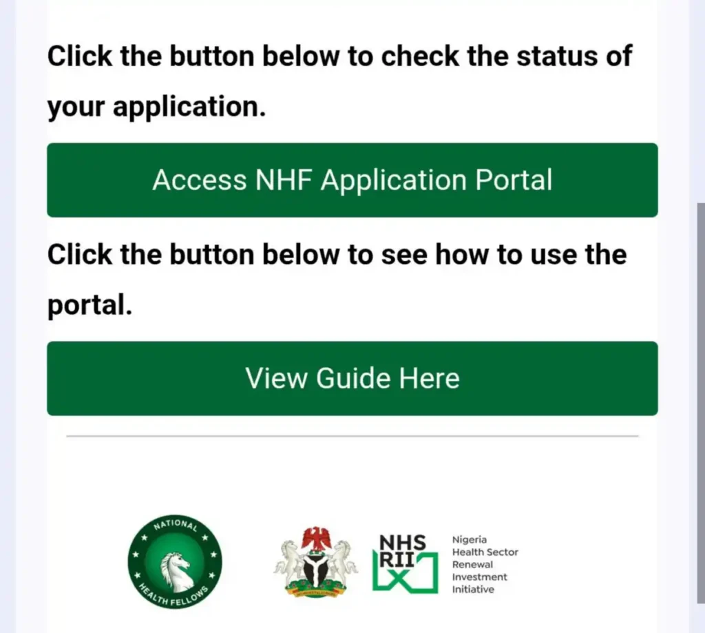 National Health Fellows Shortlisted Candidates for Physical Interview