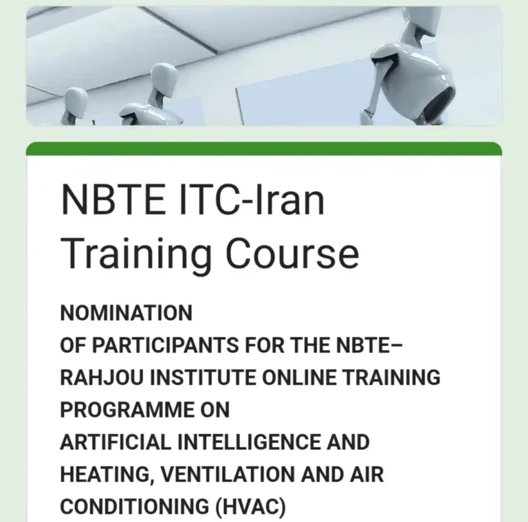NBTE, Rahjou Institute Open Online AI and HVAC Training Programme