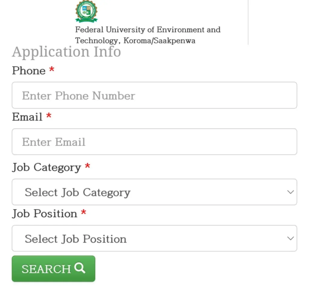 FUET directs job applicants to check CBT exam date, time, PIN