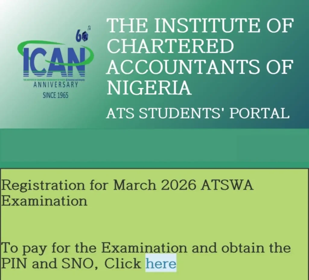 Registration Opens for March 2026 Diet ATSWA Examinations