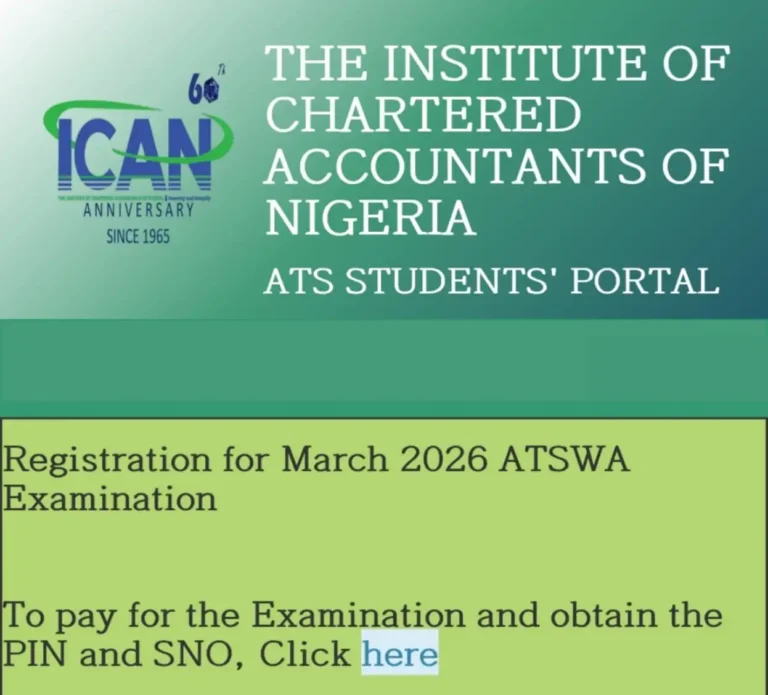 Registration Opens for March 2026 Diet ATSWA Examinations