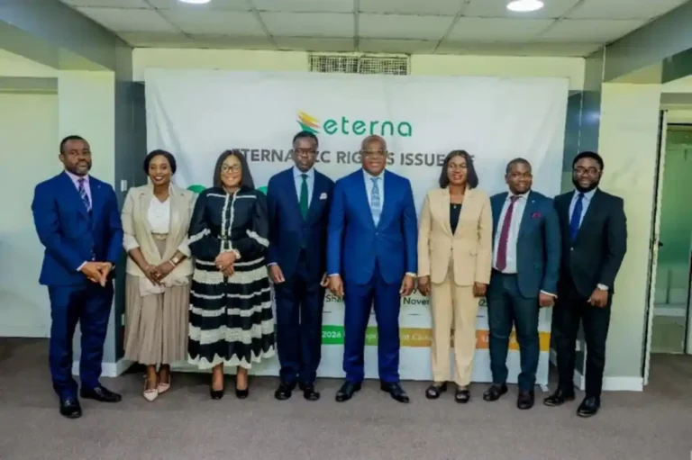 Eterna Plc launches ₦21.52bn rights issue for expansion, liquidity support