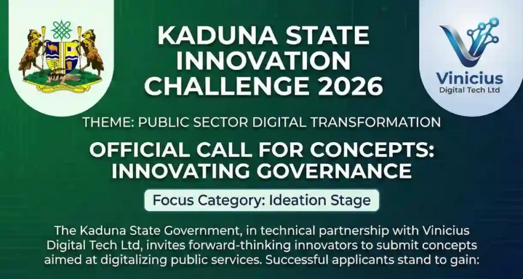 Kaduna Opens Innovation Challenge 2026 for Public Sector Digital Ideas
