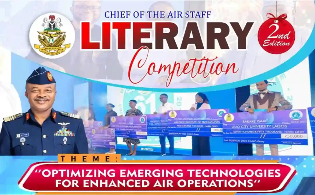 Apply: NAF Chief of the Air Staff Literary Competition 2025/2026