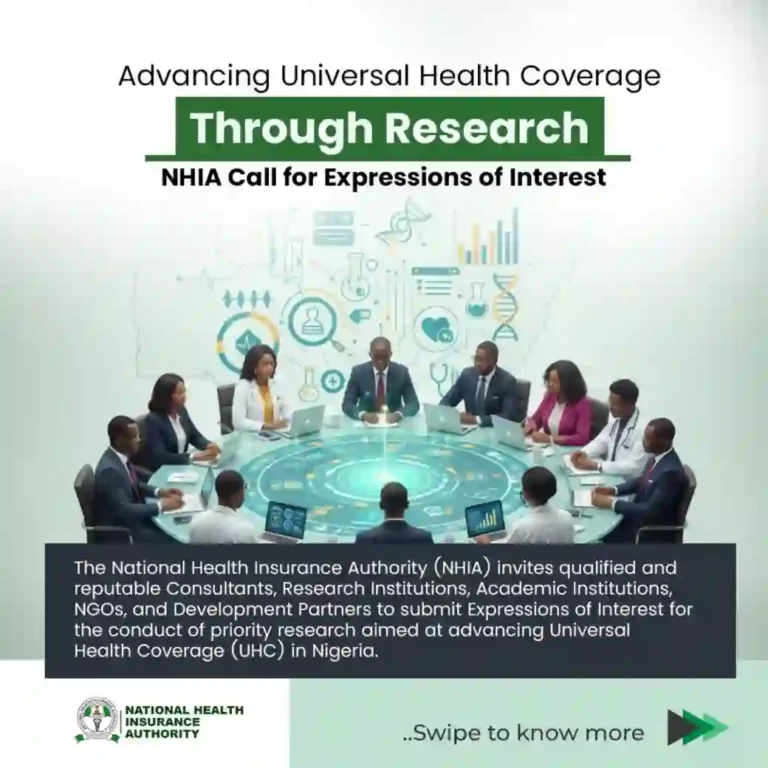 NHIA Invites EOIs for Health Insurance Research in Nigeria