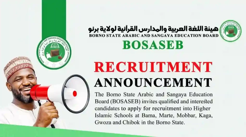 Borno Arabic and Sangaya Education Board BOSASEB opens recruitment