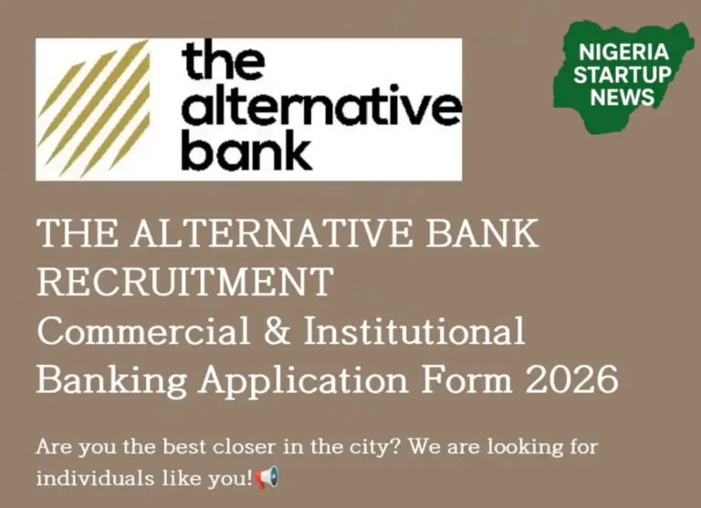 Apply: The Alternative Bank Recruitment for Sales Team 2026