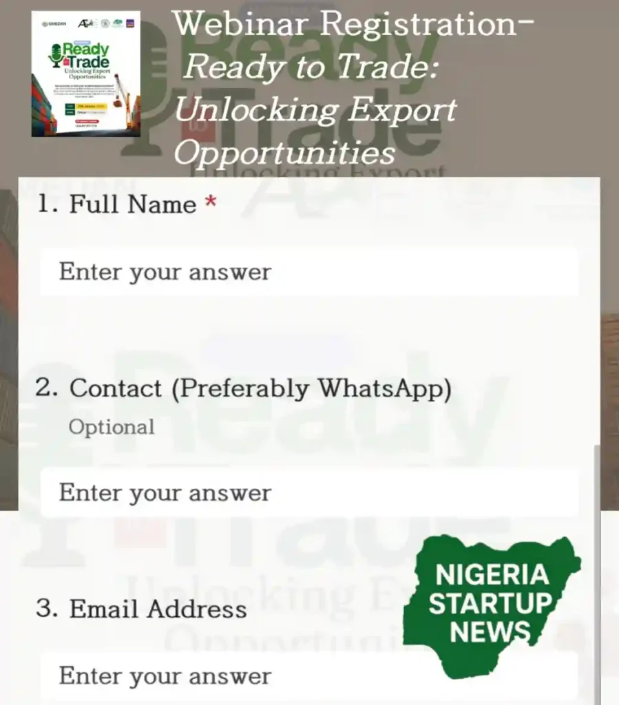 Apply: Smedan Product Export Training For Business Owners