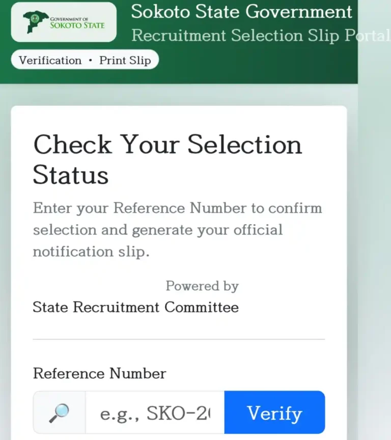 Sokoto State Releases List of Selected Recruitment Candidates