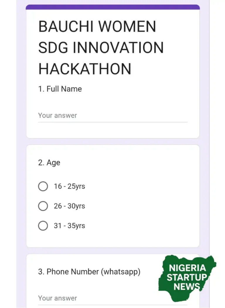 Apply: Bauchi Women SDG Innovation Hackathon 2026
