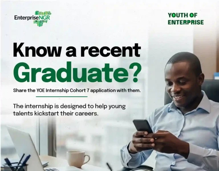 Youth of Enterprise opens Cohort 7 paid internship for Nigerian graduates