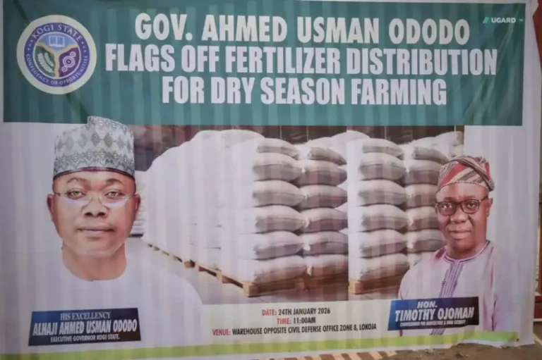 Kogi State Distributes 30,000 Fertilizer Bags to Farmers