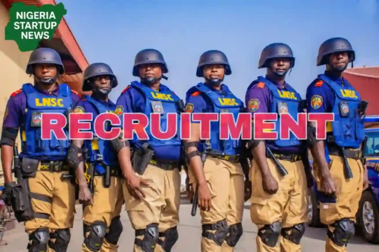 Apply: Lagos State Neighbourhood Safety Corps (LNSC) Recruitment