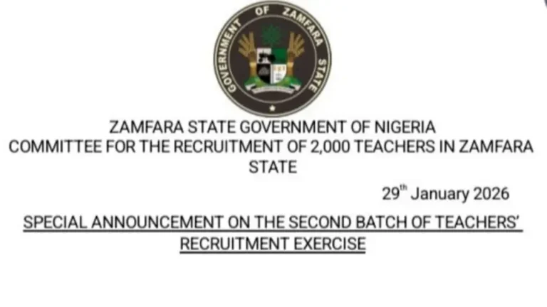 Zamfara second batch Recruitment of ICT and TVET teachers