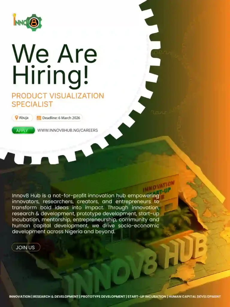 Innov8 Hub Hiring Product Visualization Specialist