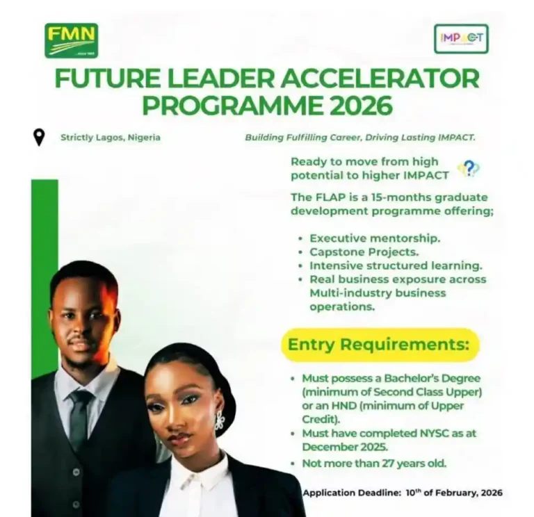 FMN Opens Applications for Future Leader Accelerator Programme 2026
