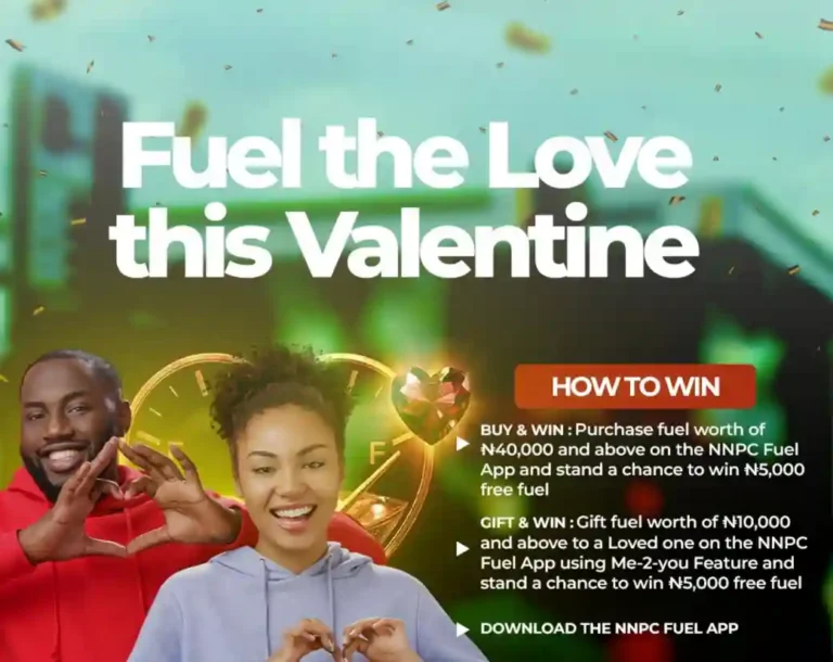NNPC launches Valentine promo for customers to win ₦5,000 free fuel