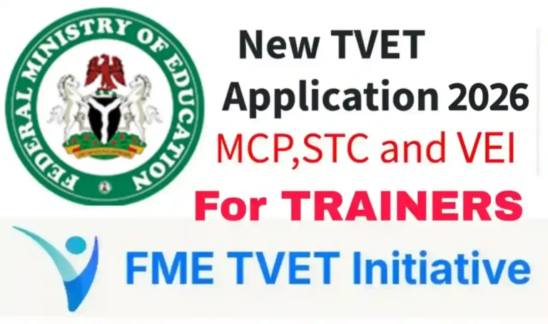 Apply: FG TVET Training Centre 2026 (N45,000 per trainee)