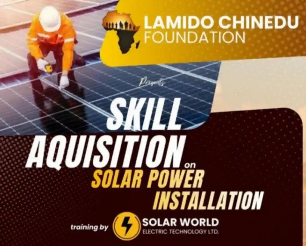 Lamido Chinedu Foundation to Train 300 Anambra Youths in Solar Installation