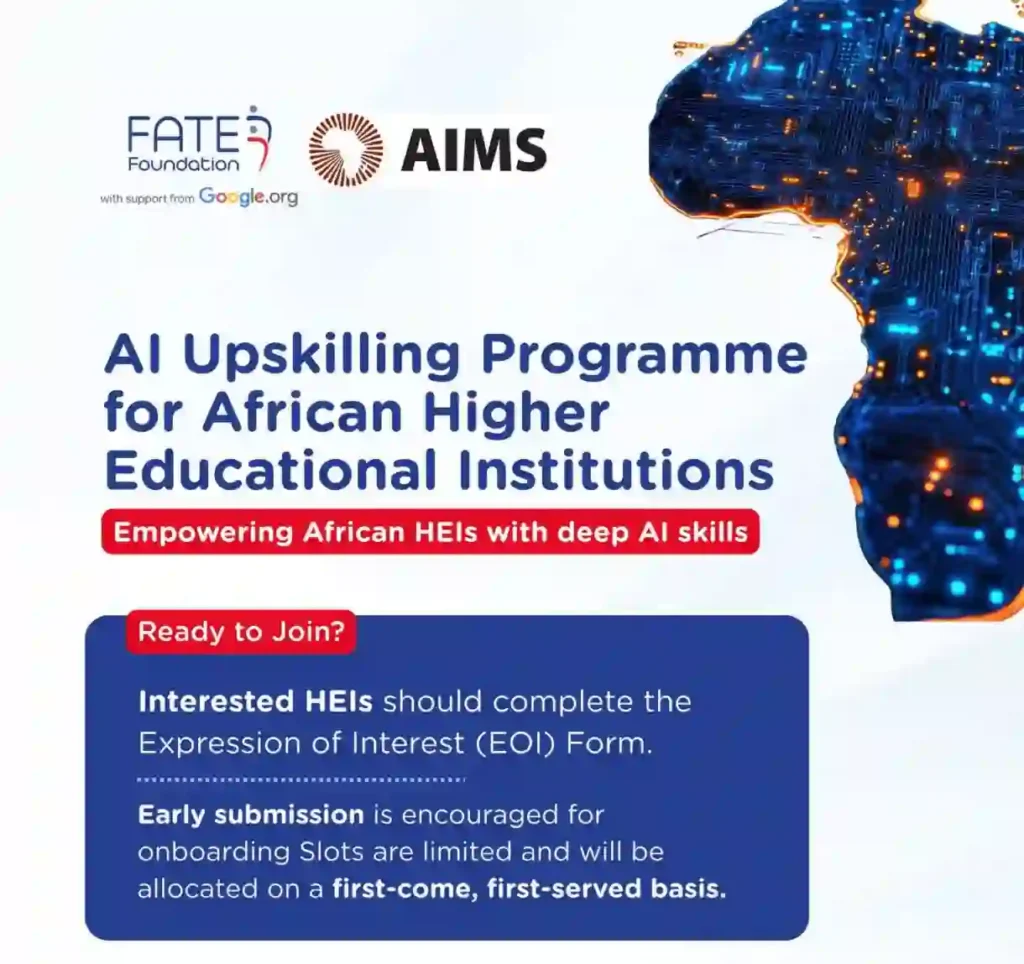 FATE Foundation opens applications for Africa AI Upskilling Programme