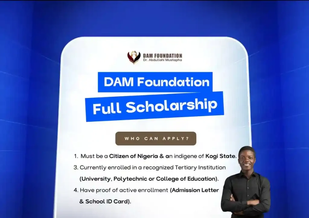 DAM Foundation opens full scholarship applications for Kogi Students