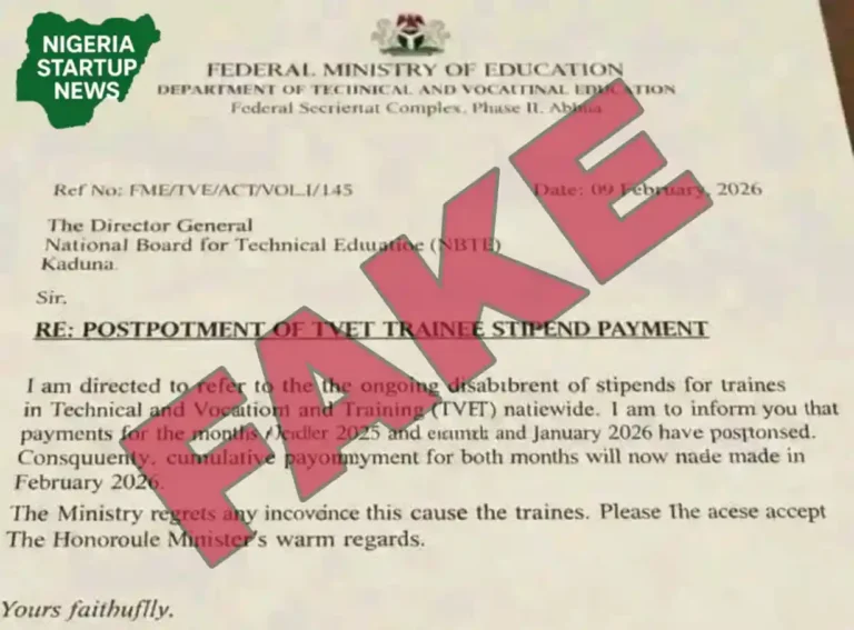 Ignore Claims FG Postponed N22,500 TVET Stipend
