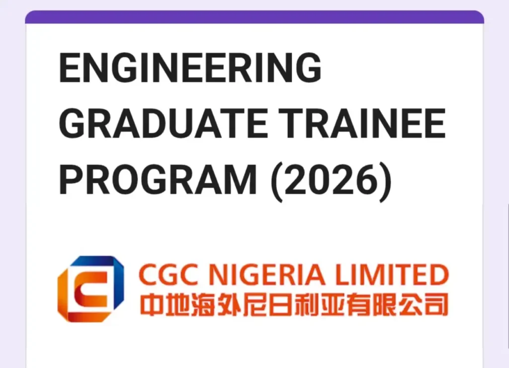 CGC Nigeria 2026 Engineering Graduate Trainee Program
