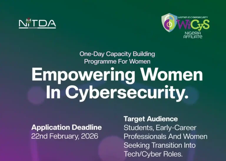Apply: FG Empowering Women in Cybersecurity Training Programme