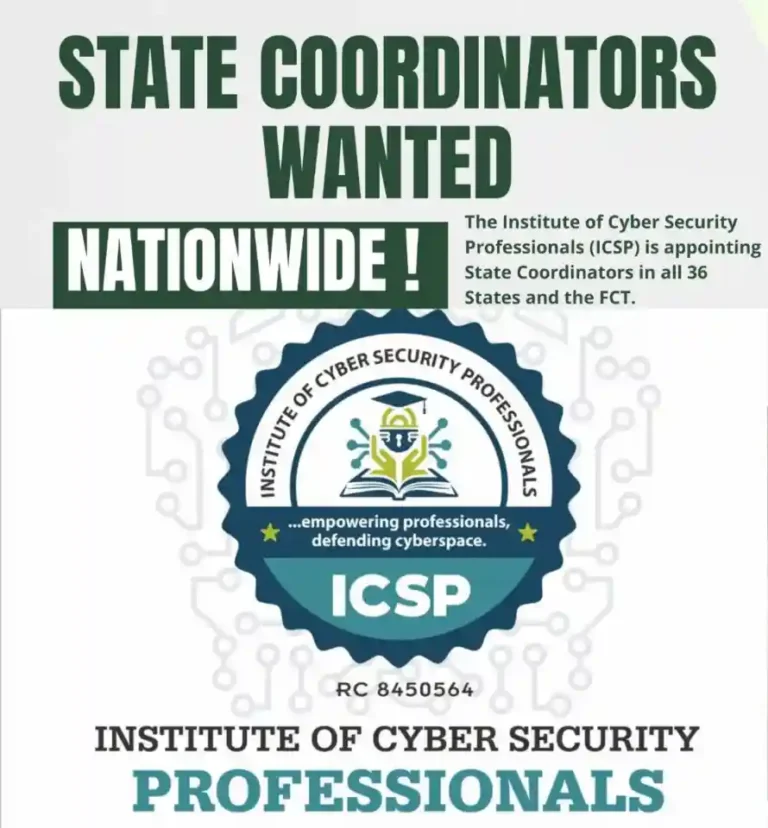 ICSP Opens Recruitment for State Coordinators Across Nigeria