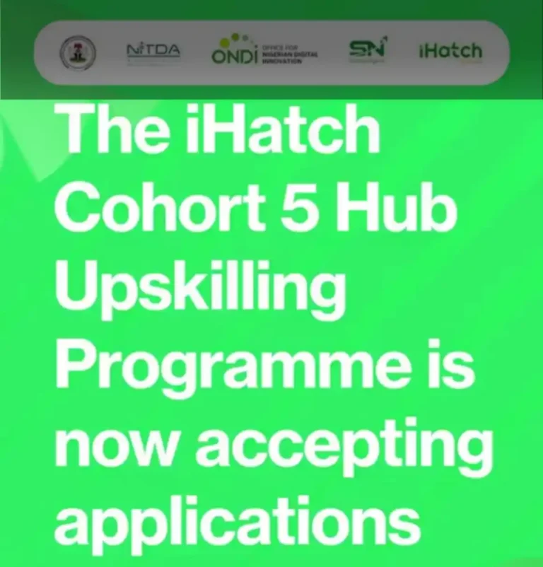 iHatch Cohort 5 Opens Application for Innovation Hubs in Nigeria