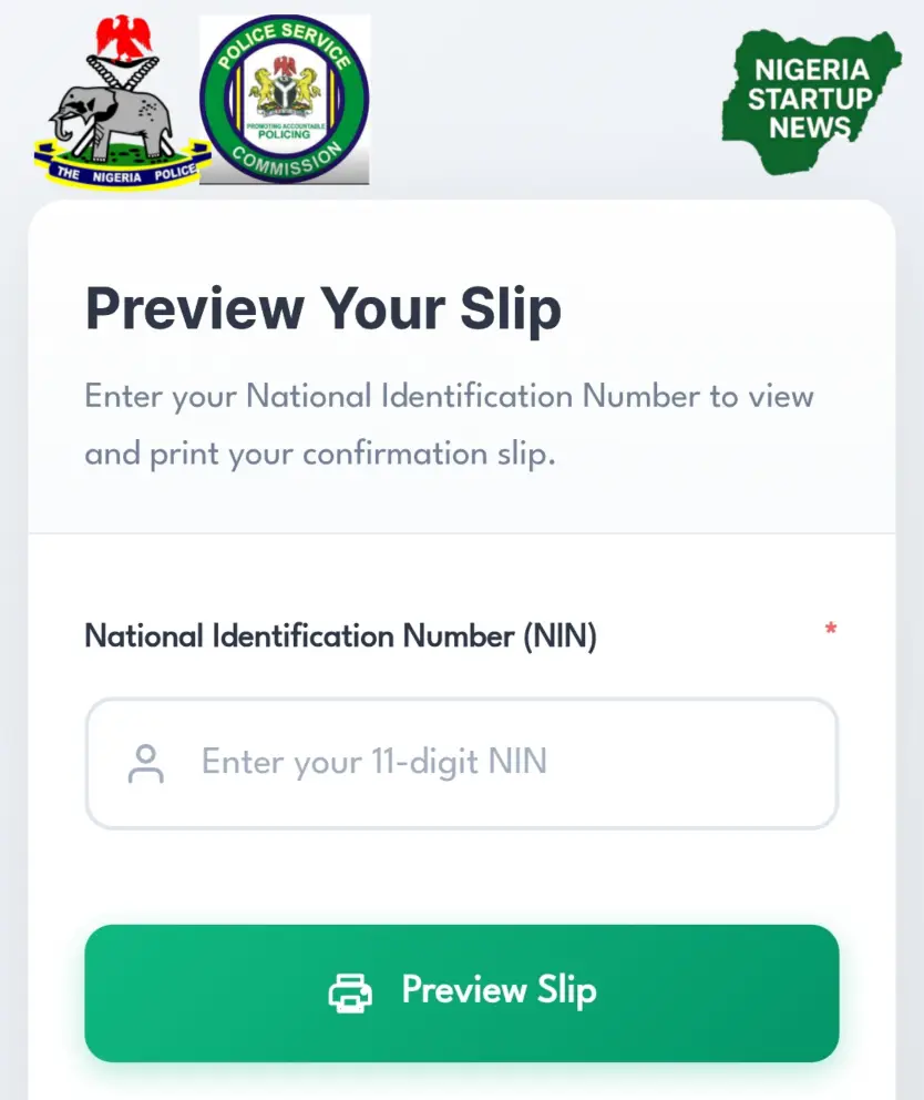 NPF Releases 2026 Screening Date for Police Constable Candidates