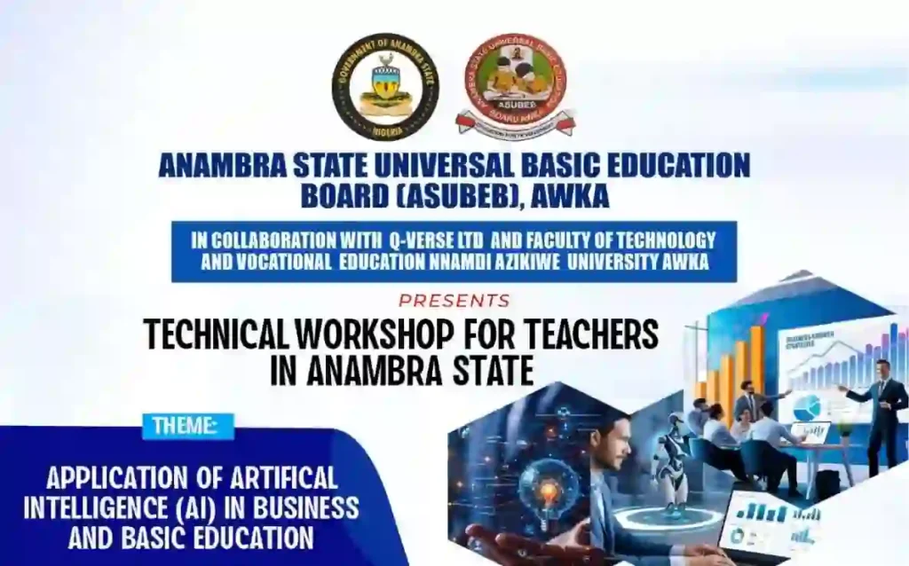 ASUBEB Announces AI Training Workshop for Teachers in Anambra