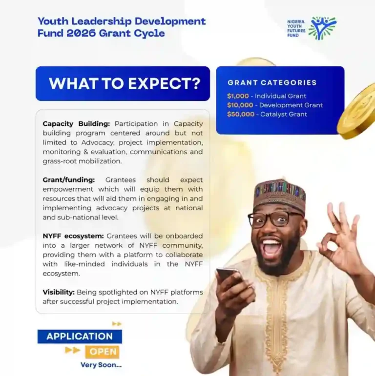 NYFF $50,000 youth leadership development fund 2026 grant cycle opens soon