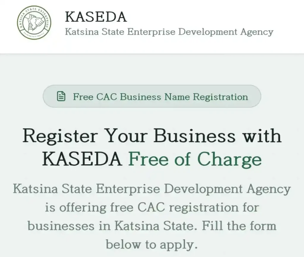 Katsina opens free CAC business registration via KASEDA portal