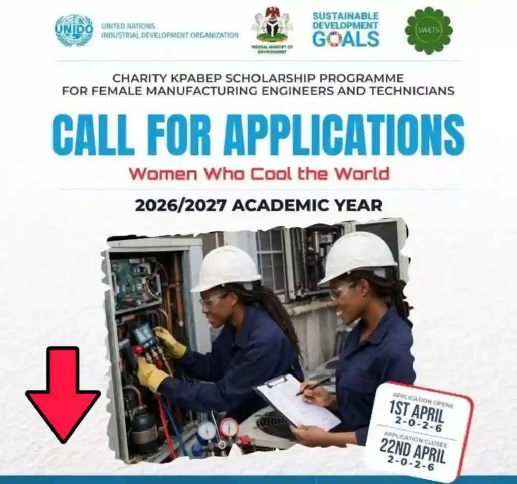 Charity Kpabep Scholarship 2026 for Female Engineers Opens April 1
