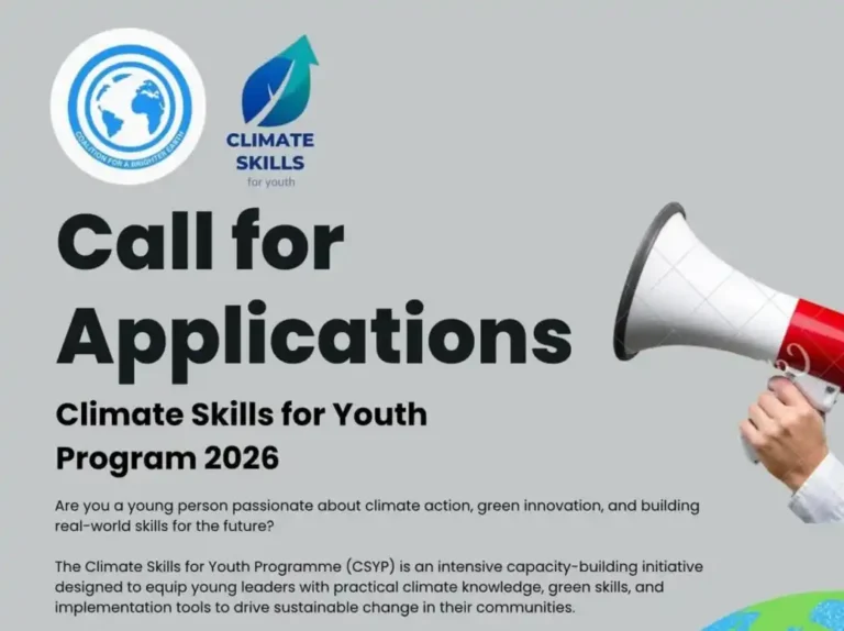 Climate Skills for Youth Program 2026 Application Now Open