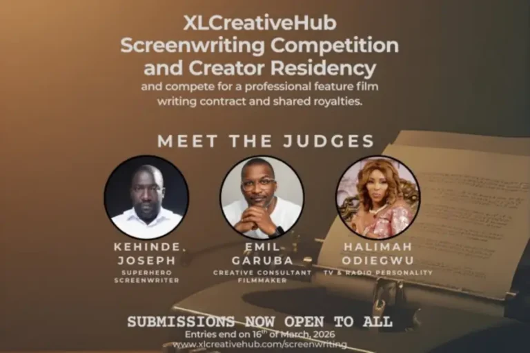 XLCreativeHub opens entries for 2026 screenwriting competition and creator residency