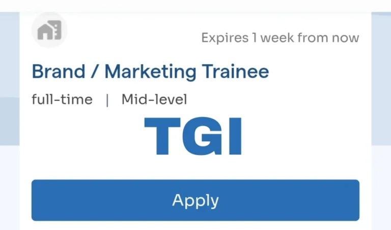TGI Group Opens Marketing Trainee Programme