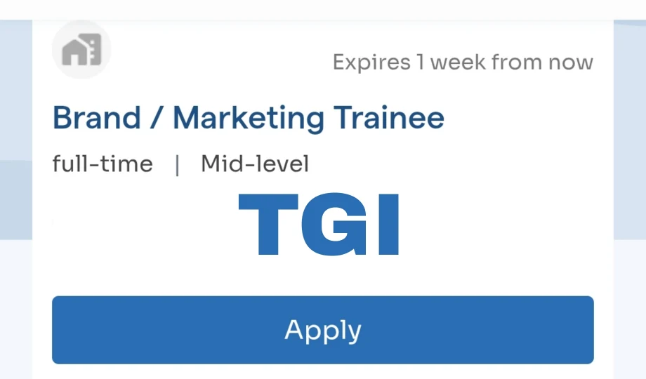 TGI Group Opens Marketing Trainee Programme