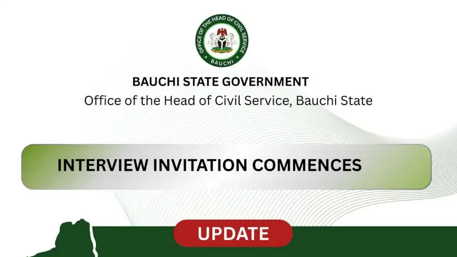 Bauchi State to send civil service interview invitations to shortlisted applicants