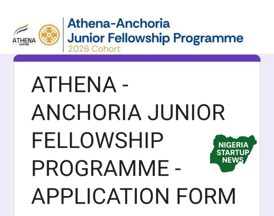 Apply for Athena-Anchoria Junior Fellowship Programme 2026
