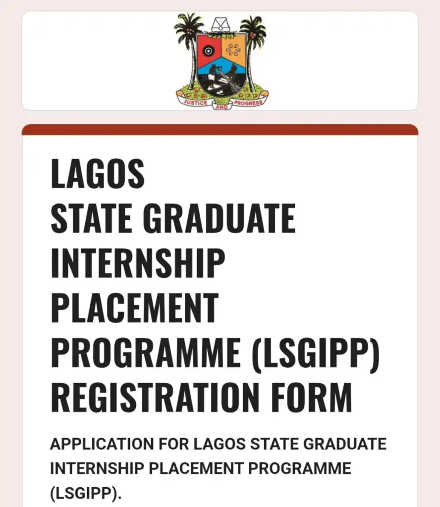 Apply for Lagos State Graduate Internship Placement Programme (LSGIPP) 2026