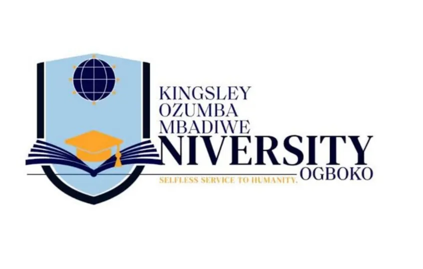 Kingsley Ozumba Mbadiwe University recruitment for academic and non-teaching staff